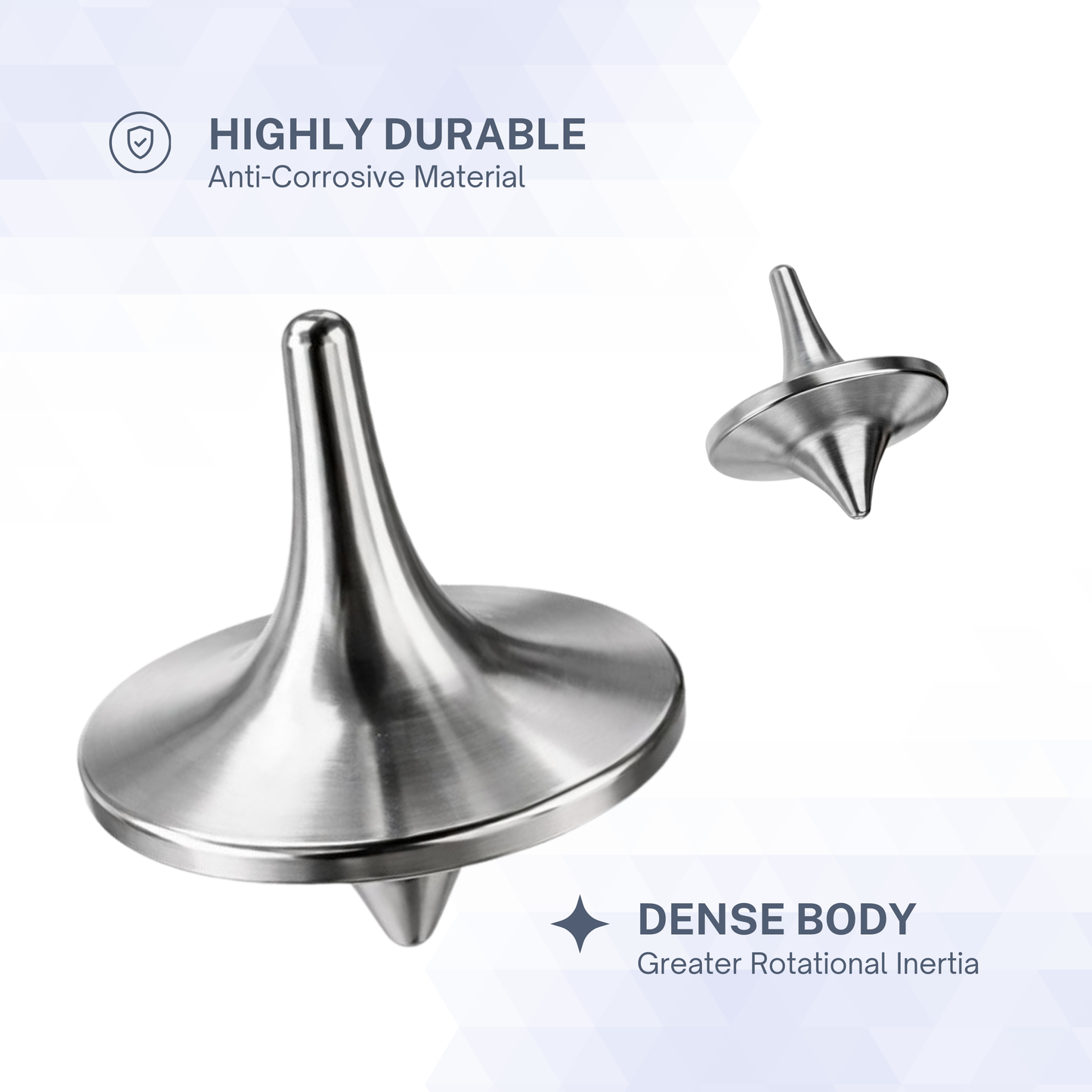 The Spinning Top — Stainless Steel